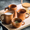 Handmade Wooden Cups 4pcs