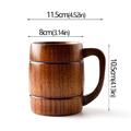 Handmade Wooden Cups 4pcs