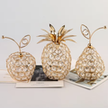 Gold Crystal Fruit Ornament