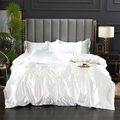 Luxury Silk Bedding Set – Duvet Cover, Bed Sheet, and Pillowcase