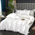 Luxury Silk Bedding Set – Duvet Cover, Bed Sheet, and Pillowcase